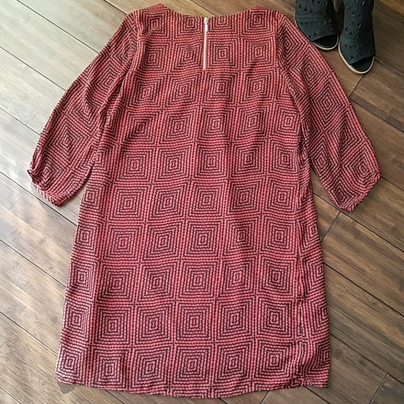 🦃 2 for $15 🦃 H&M Dress/ Tunic Rust & Black Pattered- size 8 🎉HP🎉 - Picture 5 of 8